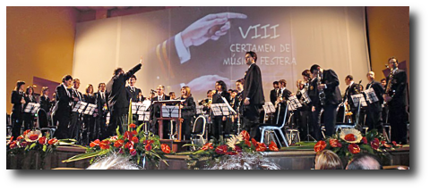 banda de l'Agrupació Santa cecília d'Ador a l'auditori d'Altea la Vella