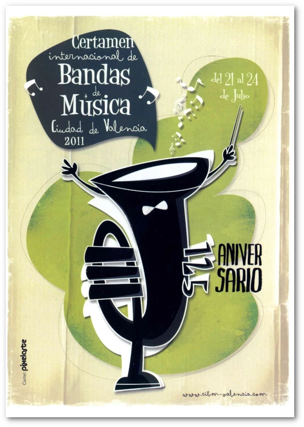 portada programa de mà del Certamen Internacional de bandes de Música Ciutat de València