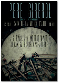 cartell anunciador del concert de percussió