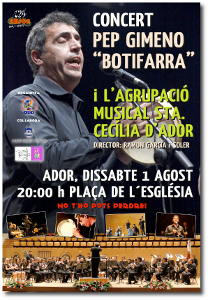 cartell anunciador concert de festes