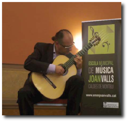 imatge de Ruben Parejo en un concert de guitarra