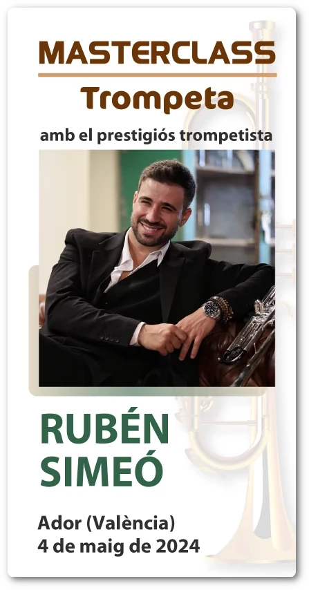 Cartell del concert masterclass de Rubén Simeó