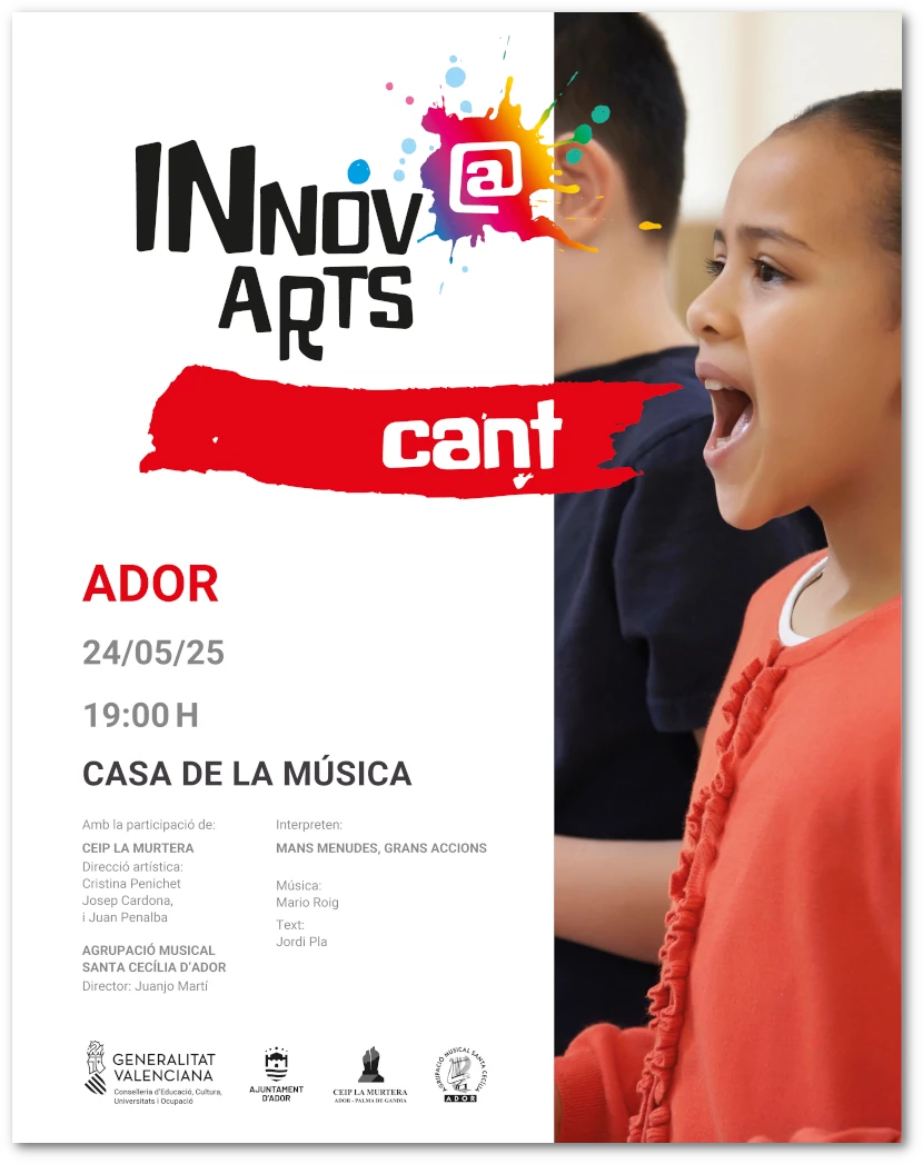 Cartell informatiu del concert Innov@arts cant