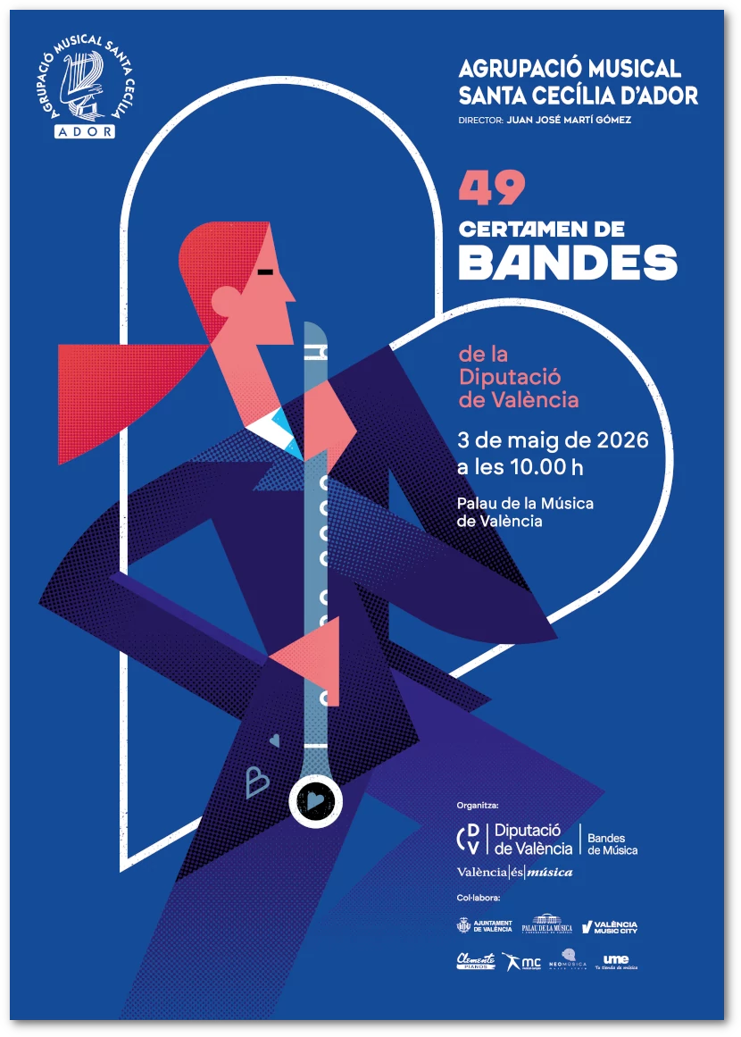 Cartell informatiu del 49è Certamen Provincial de Bandes de València