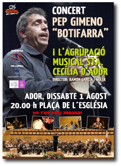 imatges que formen part de la portada del programa de mà del concert de festes 2015