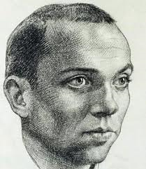imatge que representa el rostre del poeta Miguel Hernández