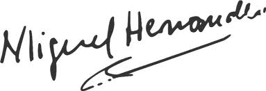 signatura del poeta Miguel Hernández