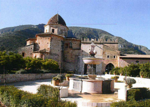 imatge que representa una vista panoràmica del monasteri de Sta. Maria de Valldigna